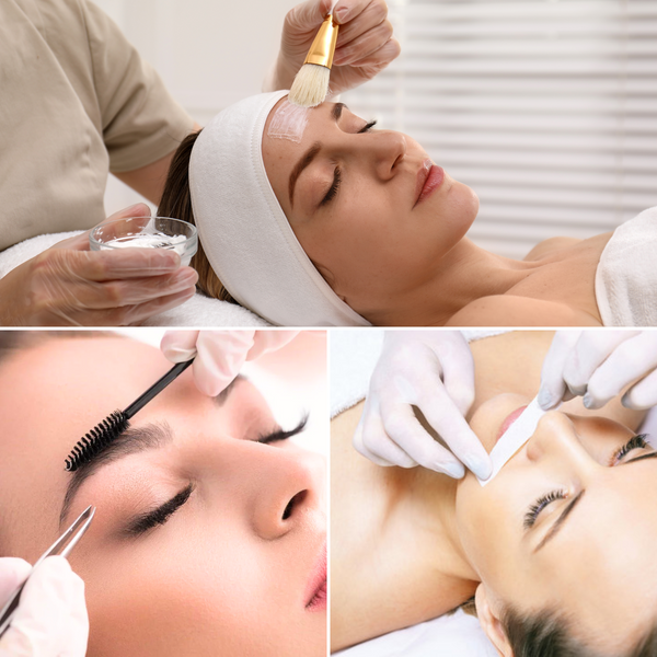 Classic Chemical Peel, Eyebrow Tint & Shape, Lip Wax