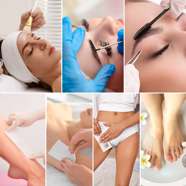 Classic Chemical Peel, Eyebrow Tint & Shape, Pedicure, Half Leg Wax, Underarm Wax, Bikini Wax