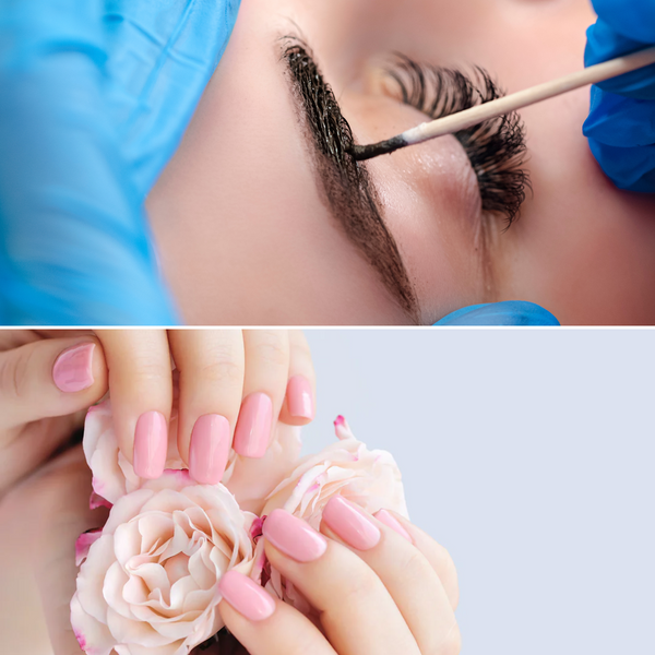 Gel Overlay Nails, Eyebrow Tint